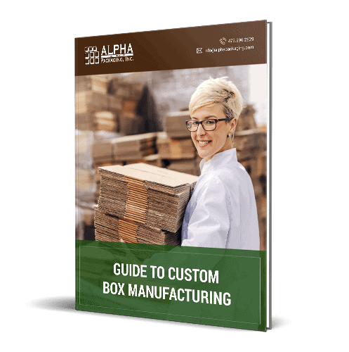 Alpha Packaging Guide to Custom Box Manufacturing ebook cover